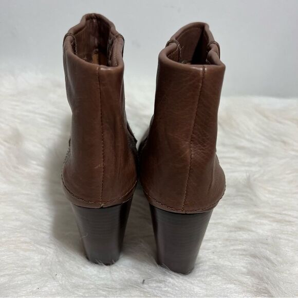 Modern Vintage Leather Vanessa Fold Over Brown Boots -- EU 37.5/US‎ 7 - Picture 8 of 9